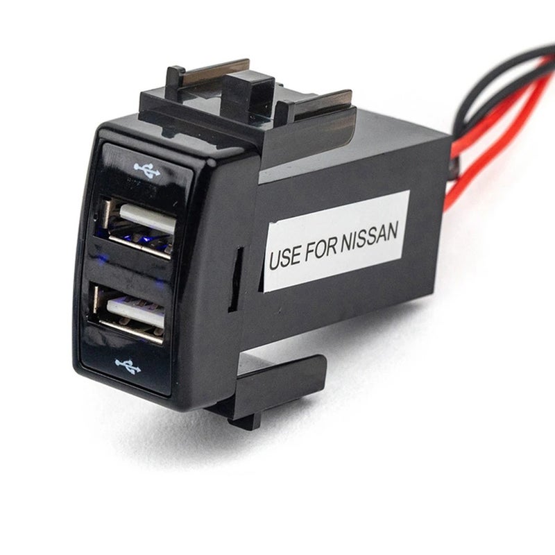 Bluejw Universal 2 USB Port Car Charger Adapter, DC 5V 3.1A Dual USB Automobile Charger for Phones, Tablets, Cars, Buses - Fast Charging - Image 2